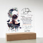 To My Daughter - Square Acrylic Plaque