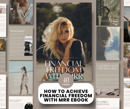 How To: Achieve Financial Freedom | Lead Magnet Template | MRR | Master Resell Rights