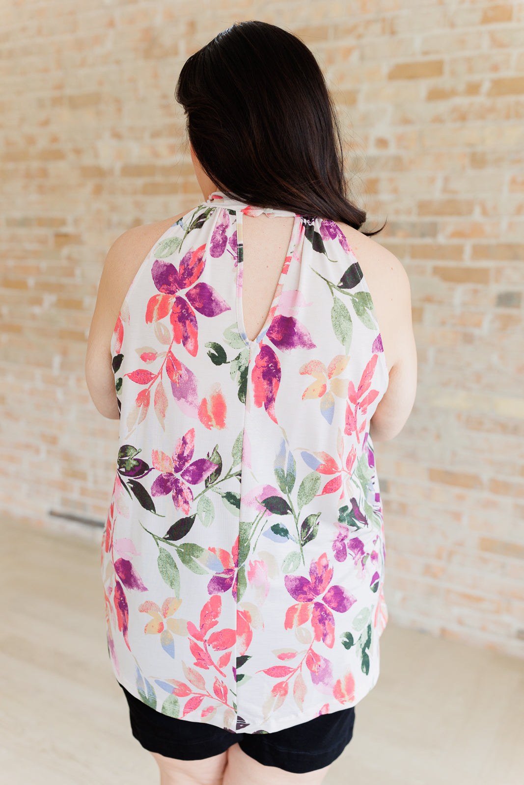 Feeling Lovely Floral Halter Blouse