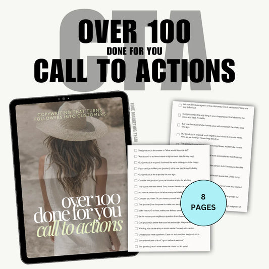 Over 100 Call To Actions CTA's | MRR | Master Resell Rights