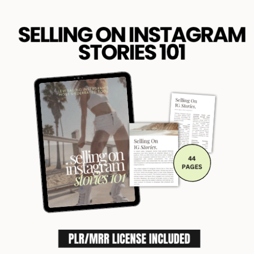 Selling on Instagram Stories 101 | With MRR & PLR Rights