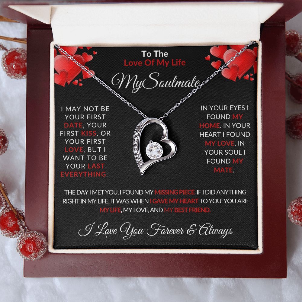 To The Love Of My Life | My Soulmate | For Her | Forever Love Necklace