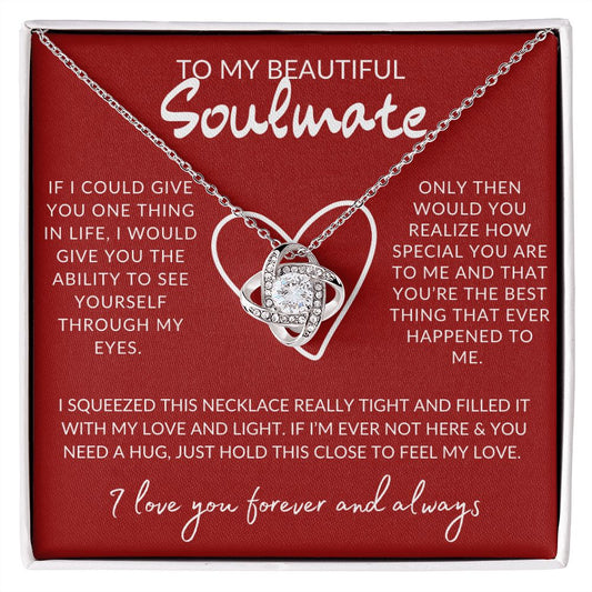 To My Soulmate | Love Knot Necklace