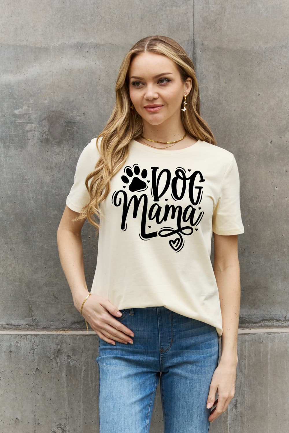 Simply Love Simply Love Full Size DOG MAMA Graphic Cotton T-Shirt